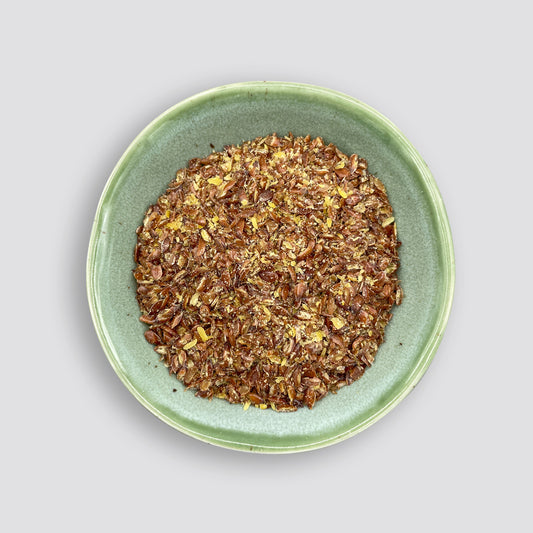 Leinsamen gequetscht