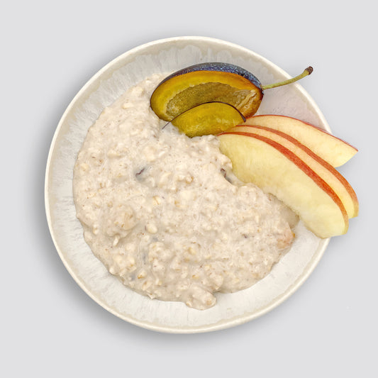 Porridge Apfel Zwetschke Zimt